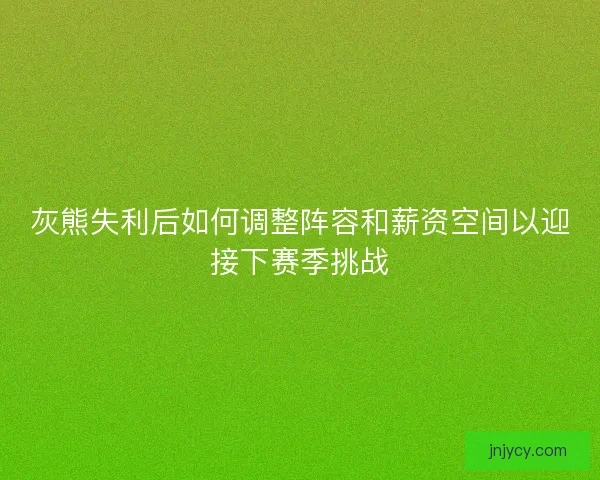 灰熊失利后如何调整阵容和薪资空间以迎接下赛季挑战