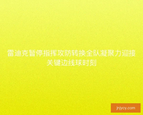 雷迪克暂停指挥攻防转换全队凝聚力迎接关键边线球时刻